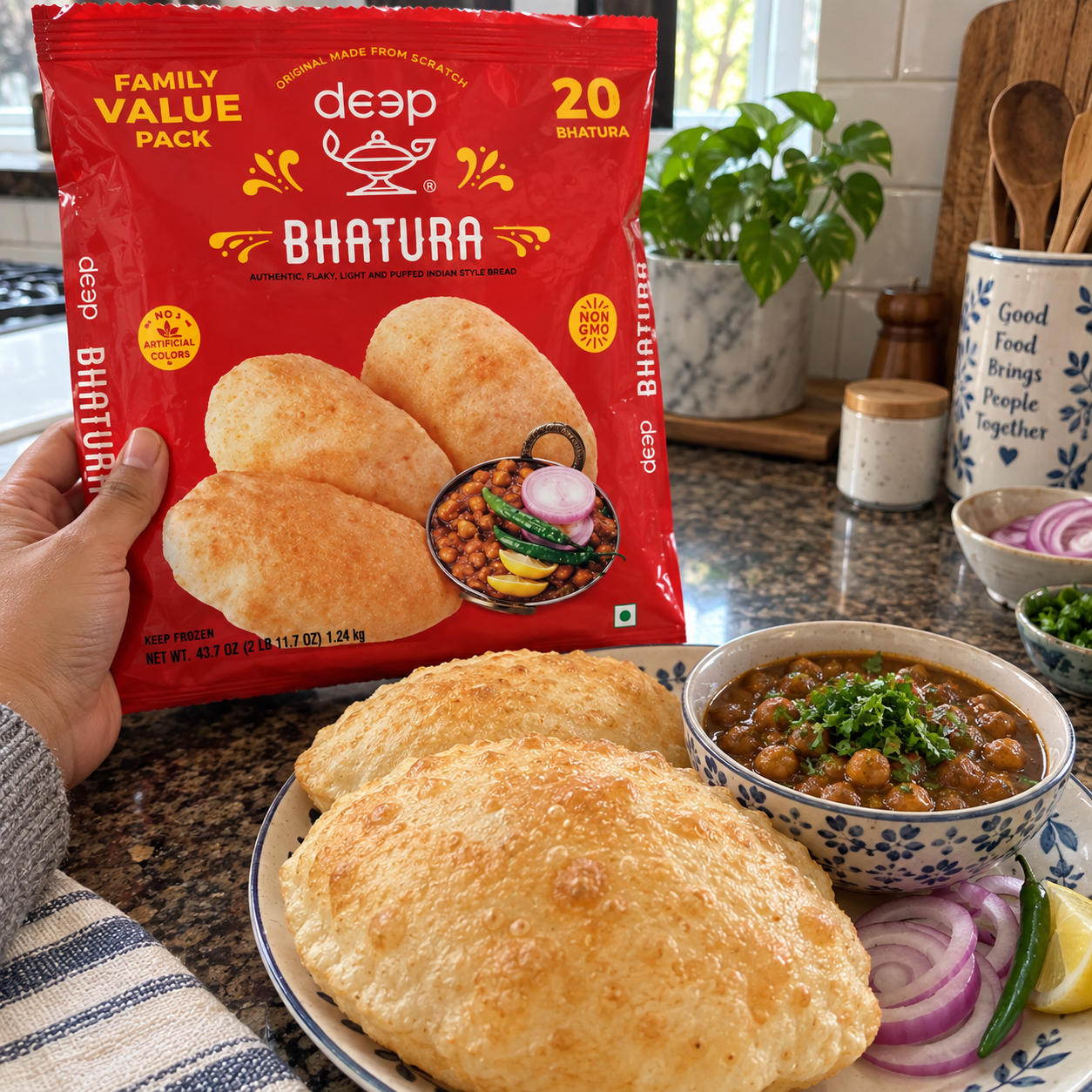 Deep Bhatura Family Pack – 20 Pieces (43.7 oz / 1.24 kg) - Image 2