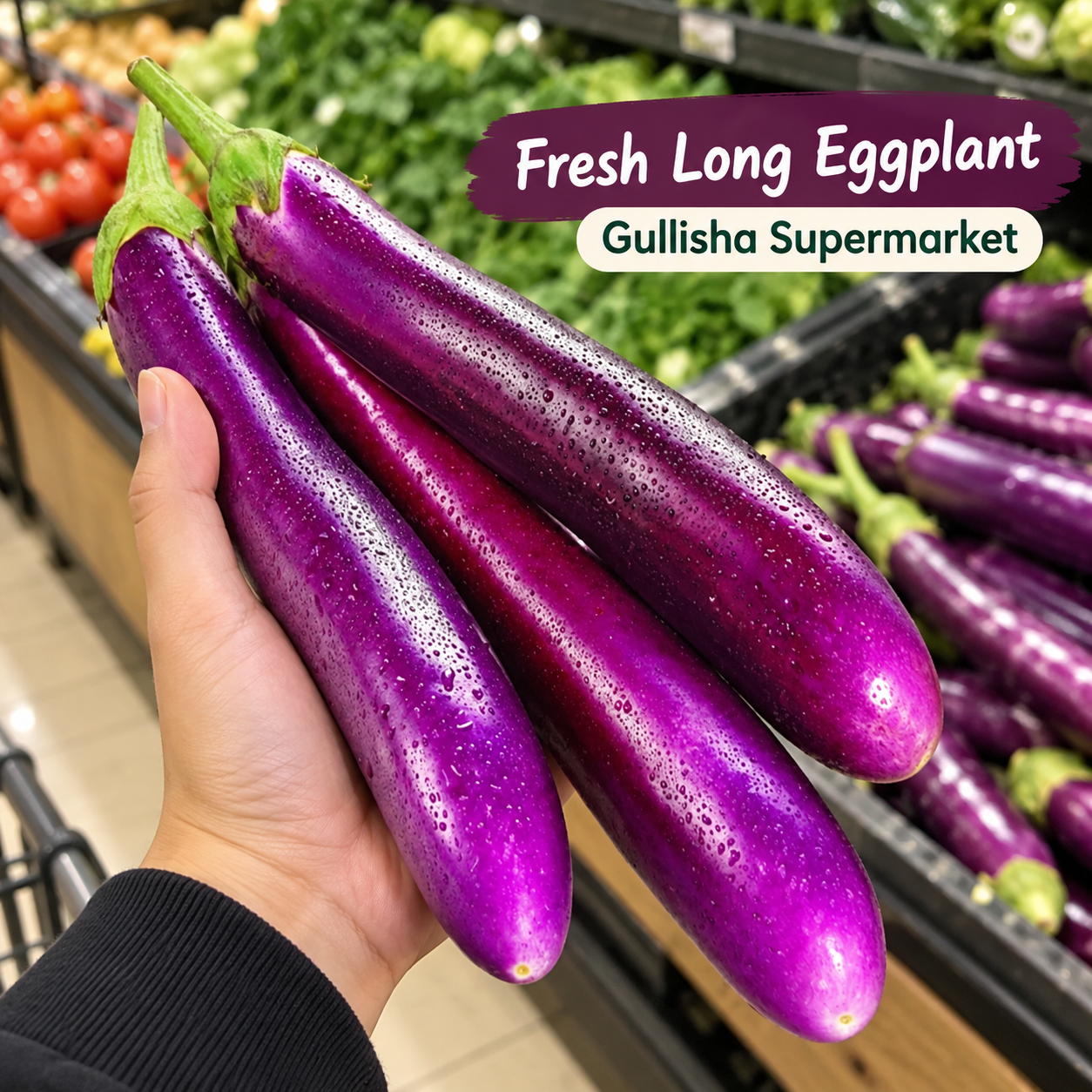 Long Purple Eggplant (Brinjal)