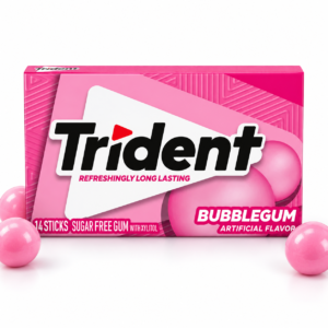 Trident Bubblegum Sugar Free Gum – 14 Sticks