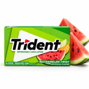Trident Watermelon Twist Sugar Free Gum – 14 Sticks